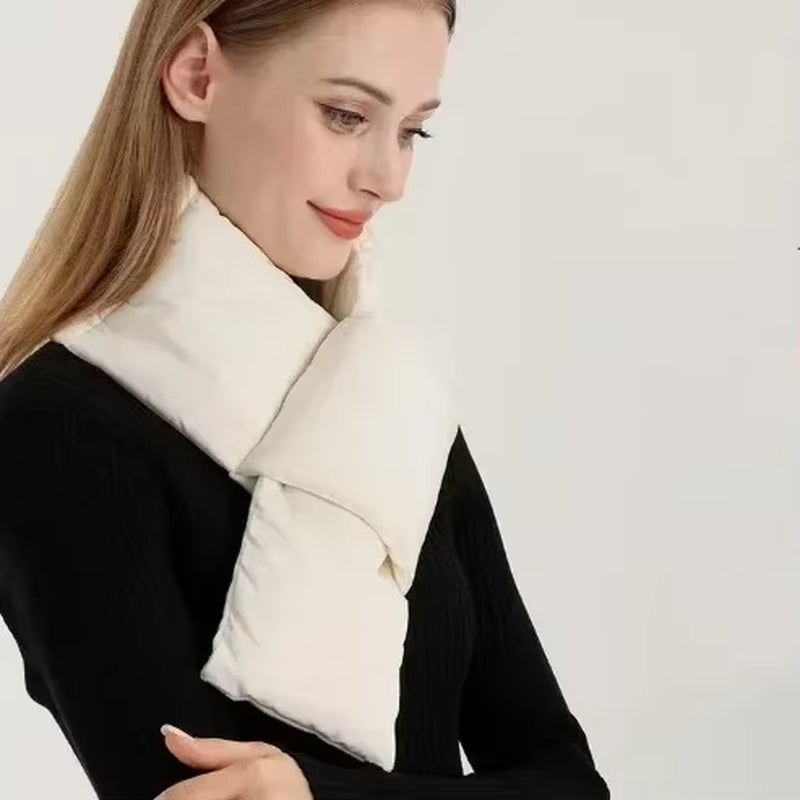 Winter Warm Cloud Silk Cotton Scarf Fashion Women'S High-Level Sense of One Hundred plus Fluffy Windproof Neck Protection Scarf